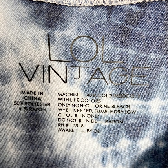 LOL VINTAGE | USA Muscle Tee Bleached Tie Dye Tank - Picture 6 of 6